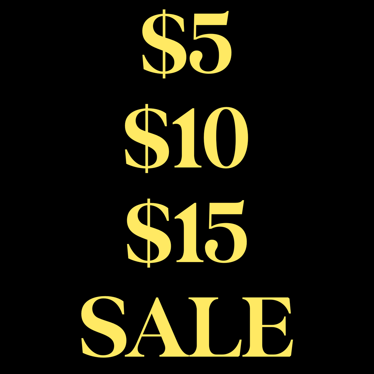 $5 $10 $15 CLEARANCE CLOTHES BLOWOUT SALE