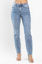 Judy Blue High Waist Vintage Mild Destroy Slim Jeans - Lil Monkey Boutique