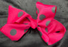 5" ROUGHLY POLKA DOT OR TWO TONE BOWS IN NUMEROUS COLOR COMBINATIONS (LARGE) - Lil Monkey Boutique