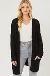 Cable Knit Open Front Sweater Cardigan - Lil Monkey Boutique