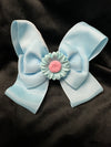 SOLID COLOR SUNFLOWER BOW (roughly 5 in) - Lil Monkey Boutique