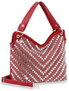 Chevron Design Rhinestone Handbag - Lil Monkey Boutique