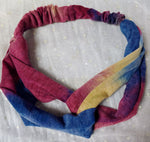 ELASTIC KNOTTED FABRIC HEADBAND IN ASSORTED TIE DYE COLORS - Lil Monkey Boutique
