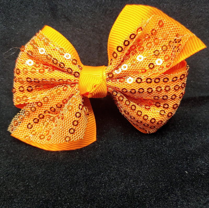 SMALL SEQUINS BOWS (roughly 3in) - Lil Monkey Boutique