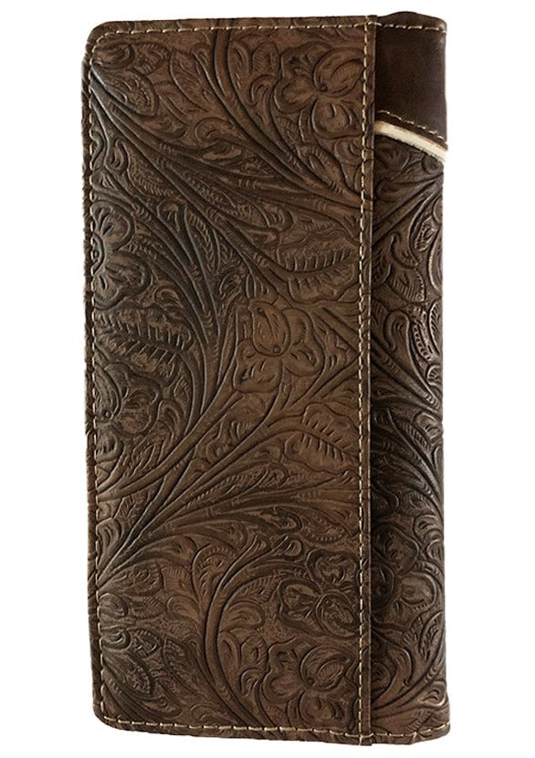 MENS WESTERN WALLET WITH HORSE COWBOY AND CROSS CONCHO OR UNISEX CHECK BOOK WALLET - Lil Monkey Boutique