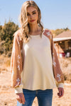 Western Patch Long Sleeve Top