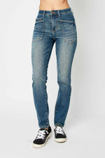 JUDY BLUE HIGH WAIST CLASSIC RELAXED JEANS - Lil Monkey Boutique