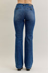 Judy Blue Mid Rise Trouser Bootcut Tummy Control & Welt Pocket Jeans - Lil Monkey Boutique