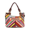 Genuine Leather Colorful Woven Shoulder Bag - Lil Monkey Boutique