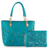 Rhinestone Accent Accessorized Handbag Set - Lil Monkey Boutique
