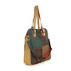 Genuine Leather Tall Patchwork Fashion Handbag - Lil Monkey Boutique