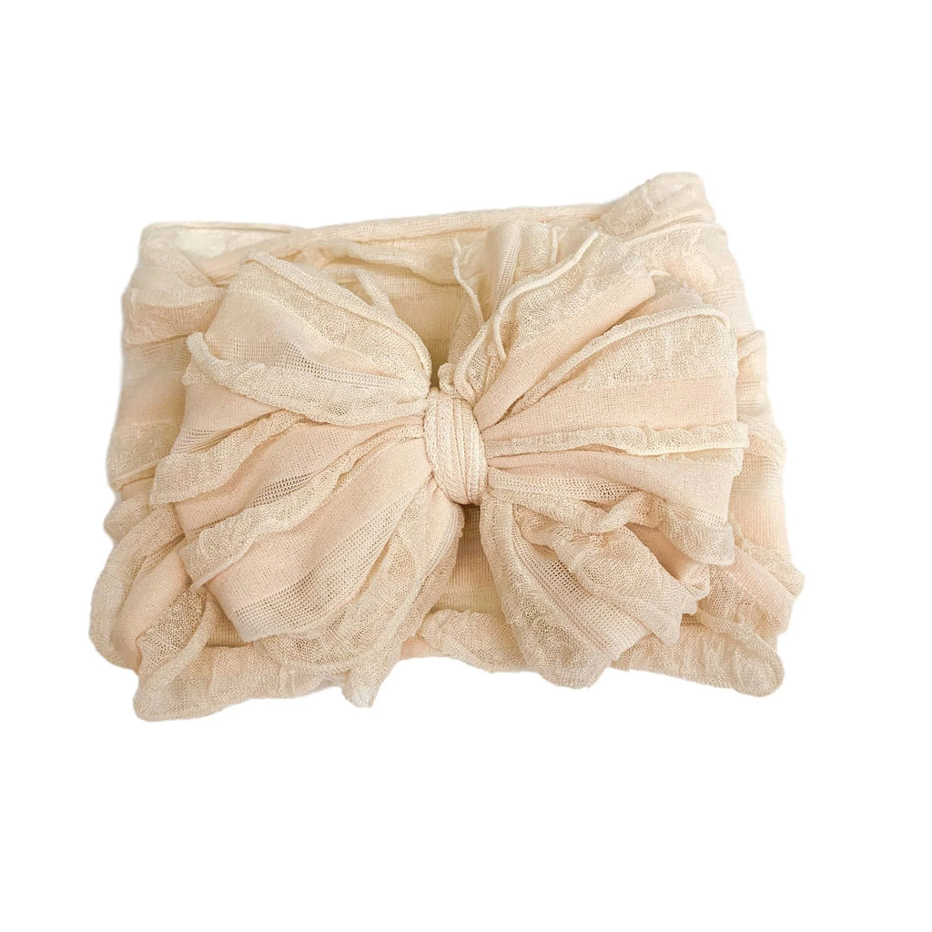 SOLID COLOR RUFFLED INFANT TODDLER HEADBAND