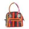 Genuine Leather Colorful Woven Satchel - Lil Monkey Boutique