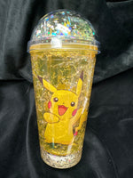 PIKACHU LED LIGHT UP TUMBLER WITH STRAW - Lil Monkey Boutique