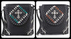 Decorative Cross Accented Top Flap Crossbody Messenger Handbag - Lil Monkey Boutique