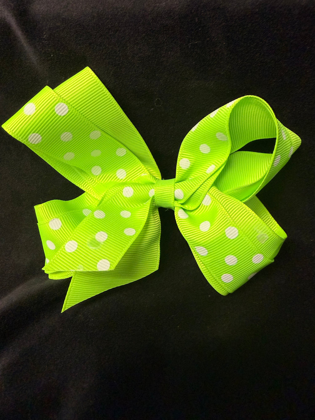 MULTI COLOR POLKA DOT BOWS (roughly 5in) - Lil Monkey Boutique