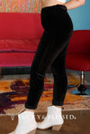 Lucky and Blessed Black Velvet Skinny Pants - Lil Monkey Boutique