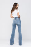 Judy Blue Mid-Rise Trouser Flare Jeans - Lil Monkey Boutique