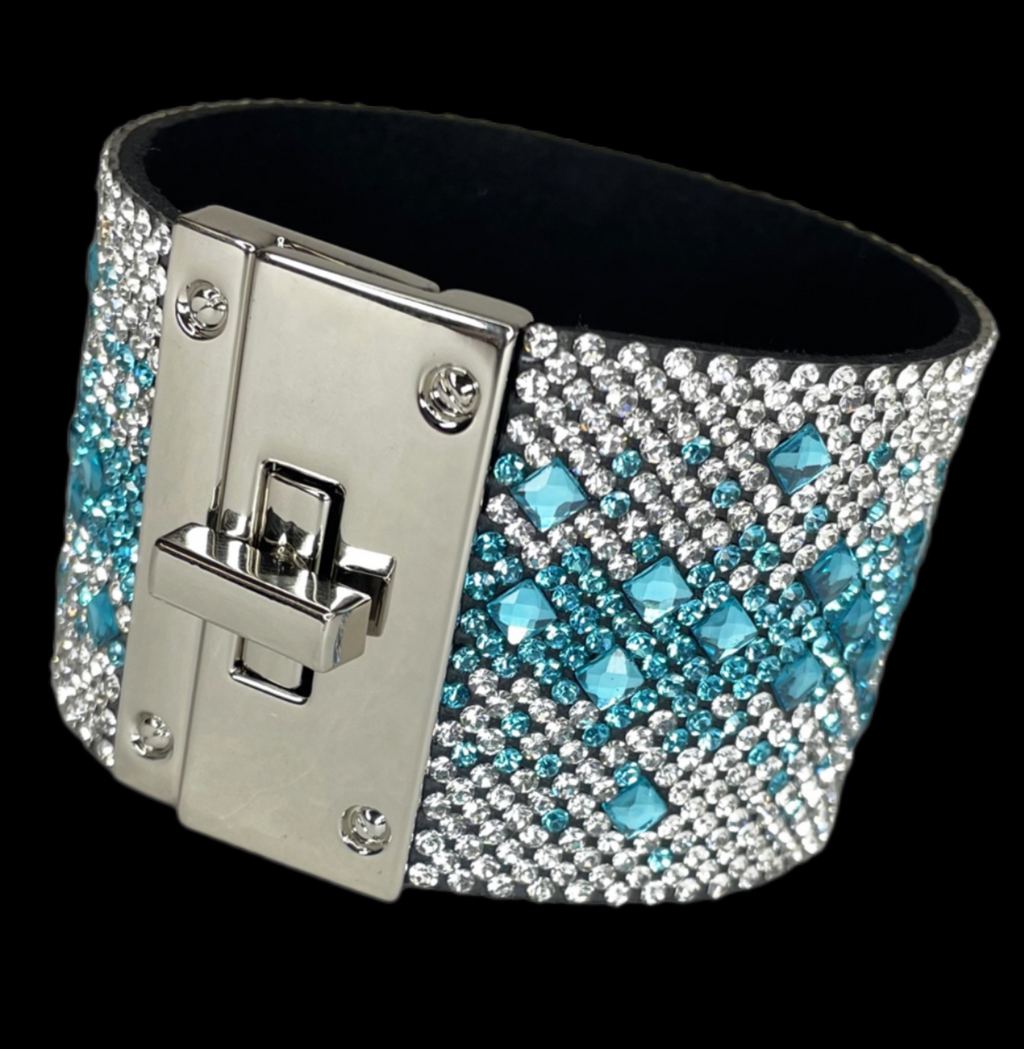 MARINERS CROSS COLLECTION CUFF TURQUOISE WAVE - Lil Monkey Boutique