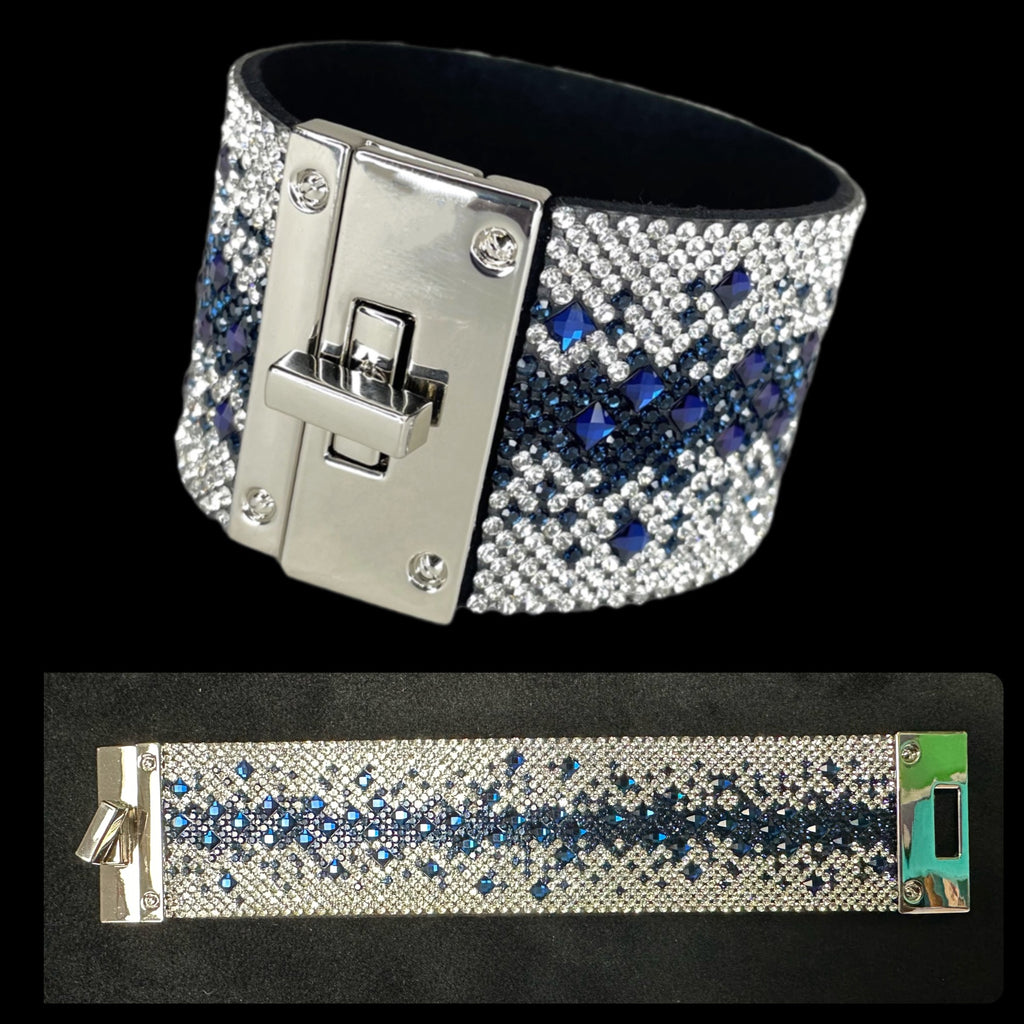 MARINERS CROSS COLLECTION CUFF NAVY WAVE - Lil Monkey Boutique