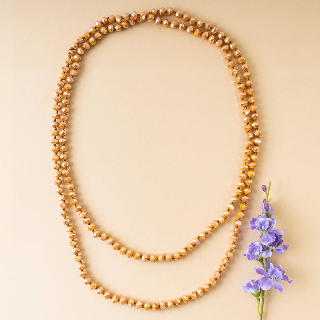 GOLD BEADED NECKLACE - Lil Monkey Boutique