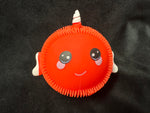 LED PUFFER ROUND SMILEY FACE BALL WITH FLASHING LIGHTS - Lil Monkey Boutique