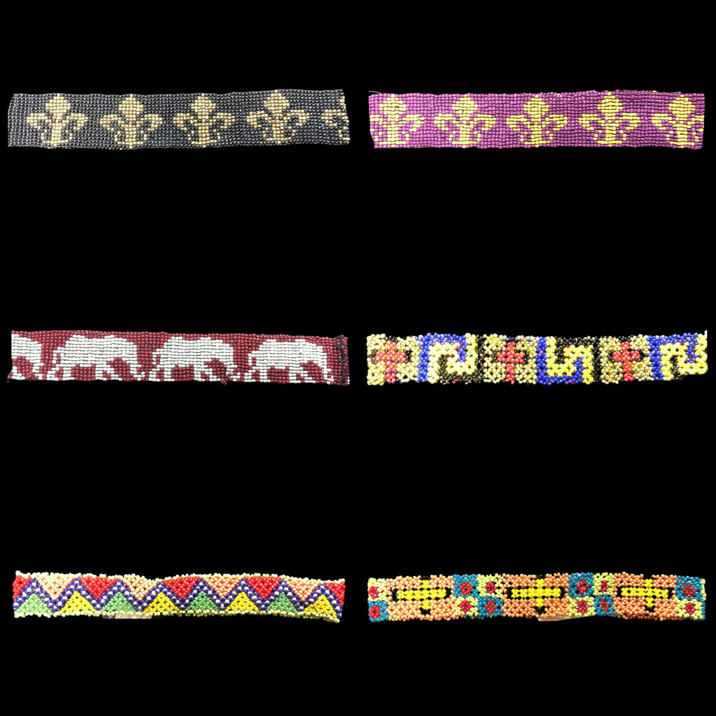 BEADED HEADBAND OR HAT BAND IN DIFFERENT PRINTS - Lil Monkey Boutique