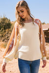 Western Patch Long Sleeve Top