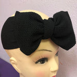 INFANT OR TODDLER SOLID COLOR BOW STRETCH FABRIC HEADBANDS - Lil Monkey Boutique