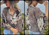 Multi Leopard Print Color Block Ruffle Bell Sleeve Sheer Top - Lil Monkey Boutique