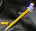 PEN WITH UNICORN FLASHING LIGHT TOPPER - Lil Monkey Boutique