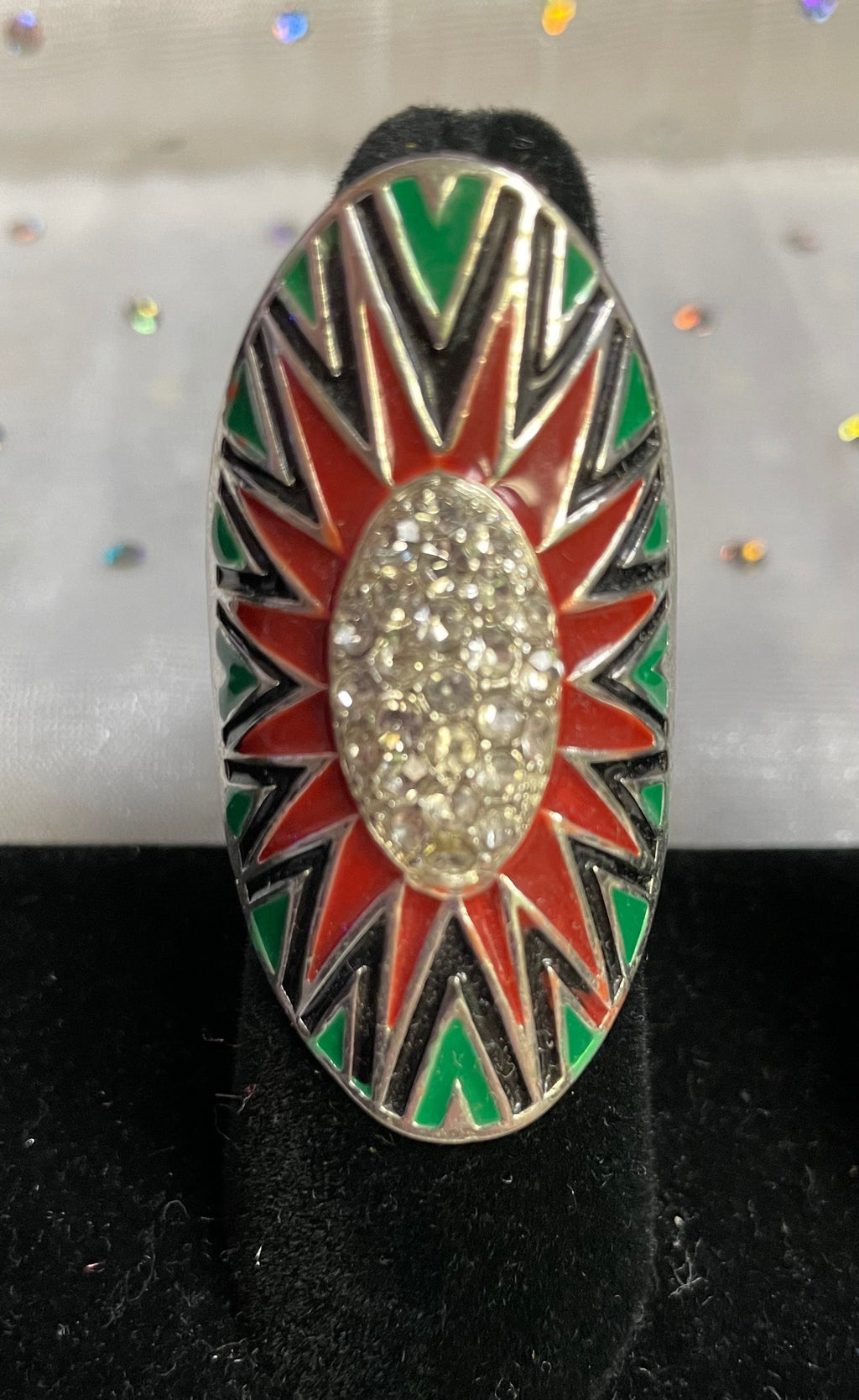 LARGE OVAL RING DESIGNS IN BRILLIANT COLORS - Lil Monkey Boutique