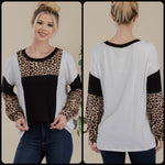 Animal Print Long Sleeve Top - Lil Monkey Boutique