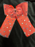Large Mickey Mouse Hair Bow With Tails (clip) - Lil Monkey Boutique