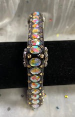 SQUARE JEWELED BRACELETS WITH JEWELED CROSSES - Lil Monkey Boutique