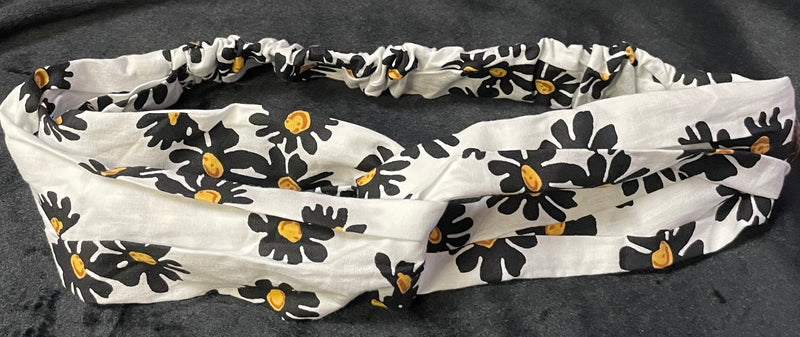 Boho Headbands with Buttons. Twisted Criss Cross Head Wrap Elastic Hair Accessories for Women or Kids - Lil Monkey Boutique