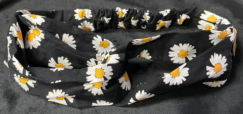 Boho Headbands with Buttons. Twisted Criss Cross Head Wrap Elastic Hair Accessories for Women or Kids - Lil Monkey Boutique