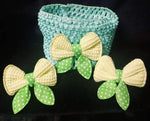 SET OF WIDE HEADBAND WITH MATCHING BOWS - Lil Monkey Boutique