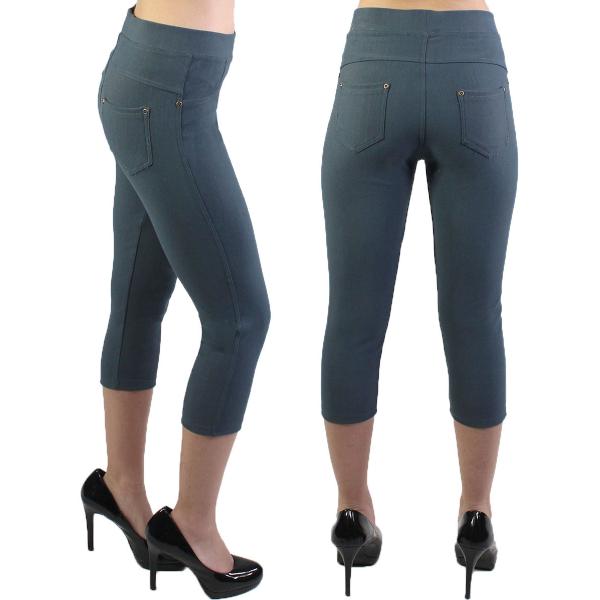 VERY COMFORTABLE CAPRI LENGTH JEGGINGS - Lil Monkey Boutique