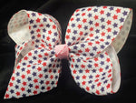 PATRIOTIC BOWS (roughly 5in) - Lil Monkey Boutique