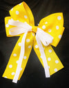 POLKA DOT BOWS WITH TAILS (roughly 5in) - Lil Monkey Boutique