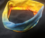 WIDE FABRIC HEADBAND IN ASSORTED TIE DYE COLORS - Lil Monkey Boutique