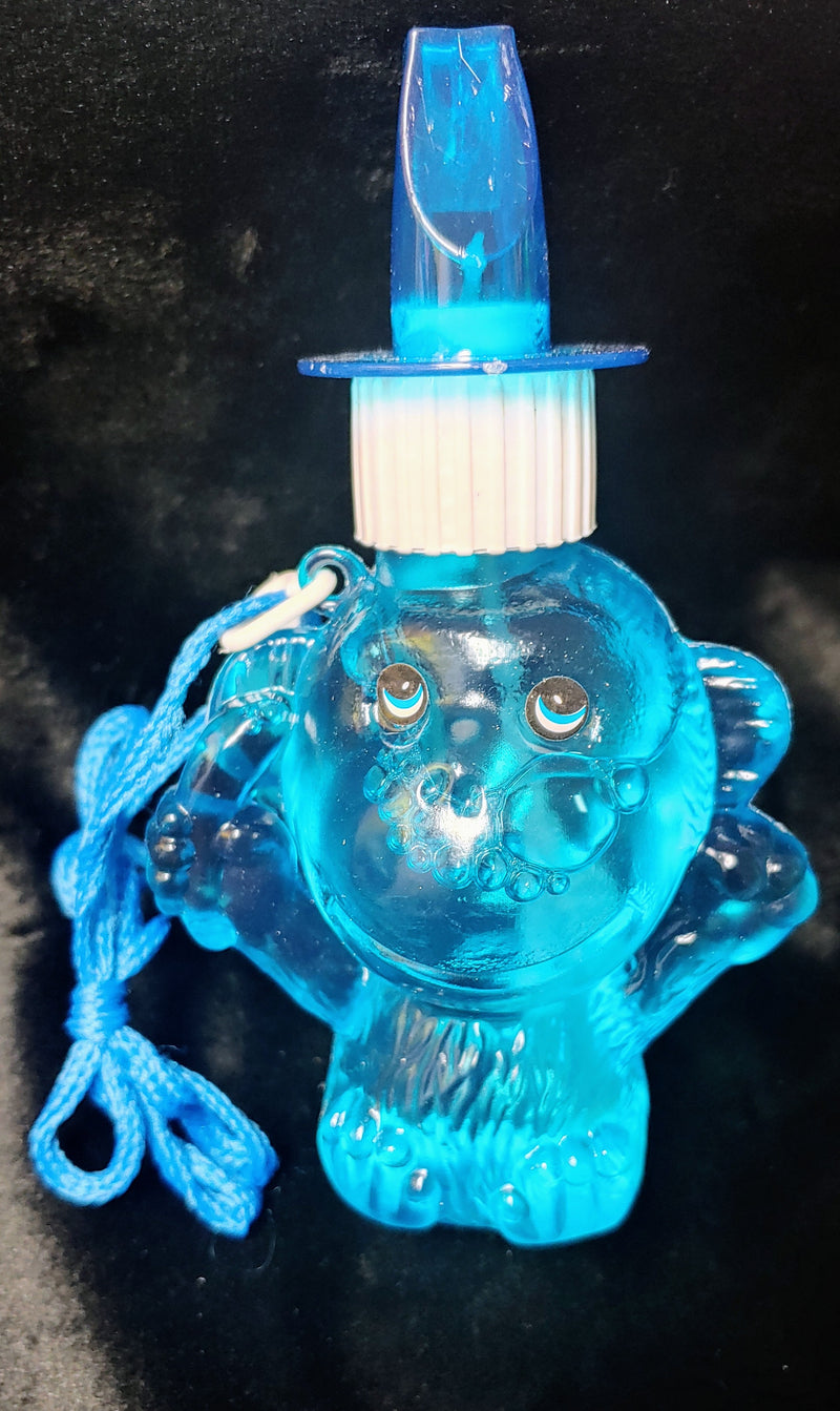 BUBBLES WHISTLE TOY IN SHAPE OF A MONKEY YOU CAN WEAR AROUND YOUR NECK - Lil Monkey Boutique