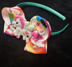 RAINBOW UNICORN HEABANDS - Lil Monkey Boutique