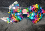 SEQUINS BLING BOWS (ROUGHLY 4") - Lil Monkey Boutique