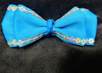 SMALL NEON BOWS WITH SEQUINS (roughly 4in) - Lil Monkey Boutique
