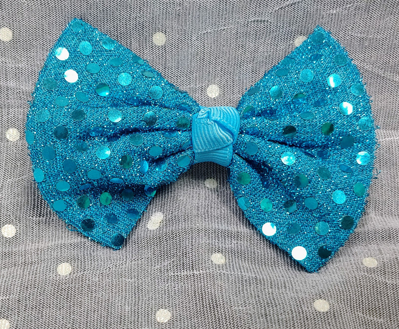 SPARKLY BOW TIE BOWS (ROUGHLY 3") - Lil Monkey Boutique