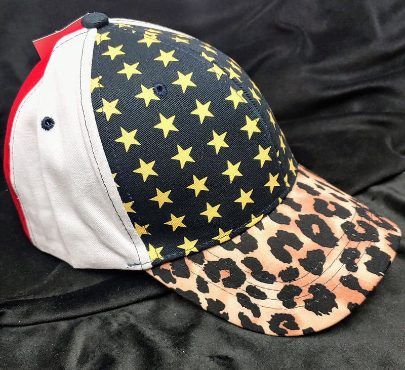 LEOPARD AND STARS HAT - Lil Monkey Boutique