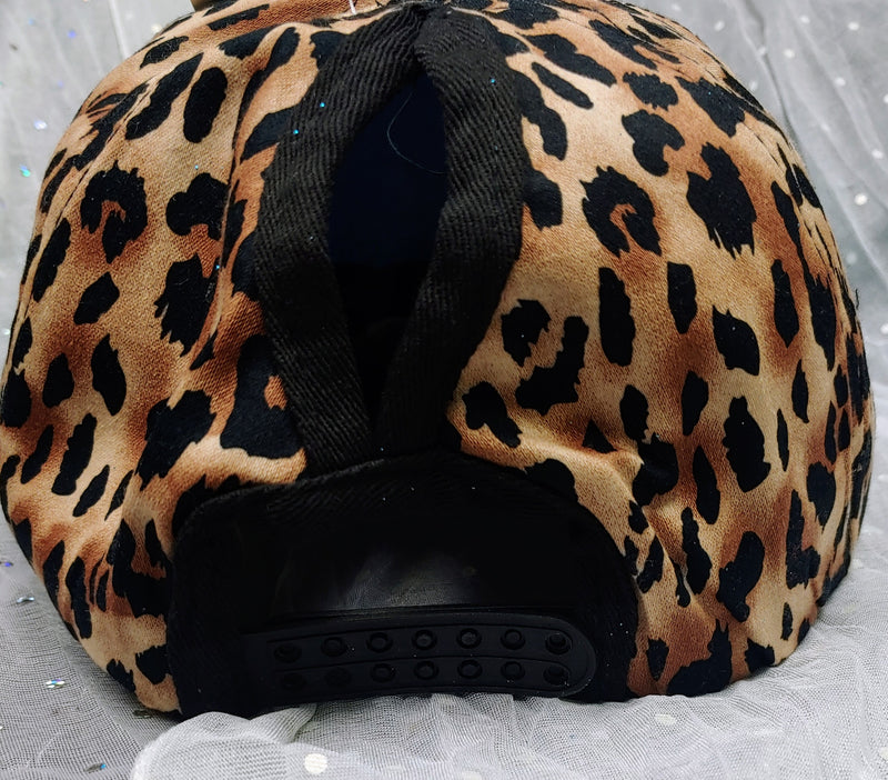 GLITTER AND LEOPARD PONY HATS IN VARIOUS COLORS - Lil Monkey Boutique