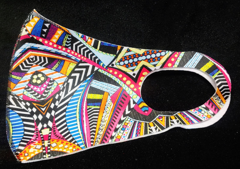 AZTEC PRINT THIN POLY MASKS IN 5 STYLES - Lil Monkey Boutique